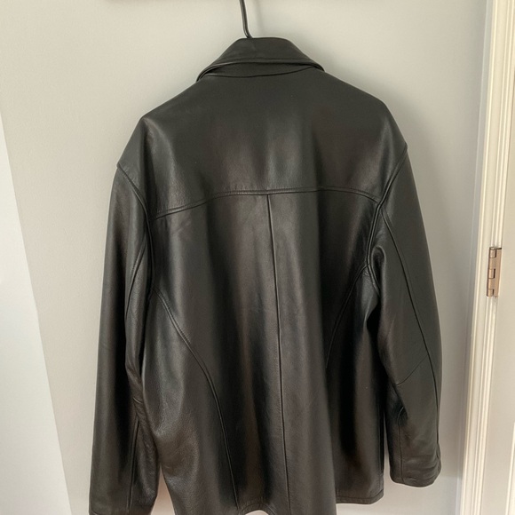 Men’s Sergio Bernini XL LEATHER coat - Picture 2 of 7